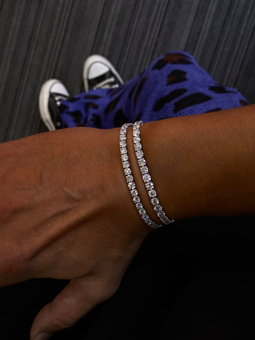 Pulseira Riviera (tennis) - diamantes cultivados em laboratório - 30 pontos cada