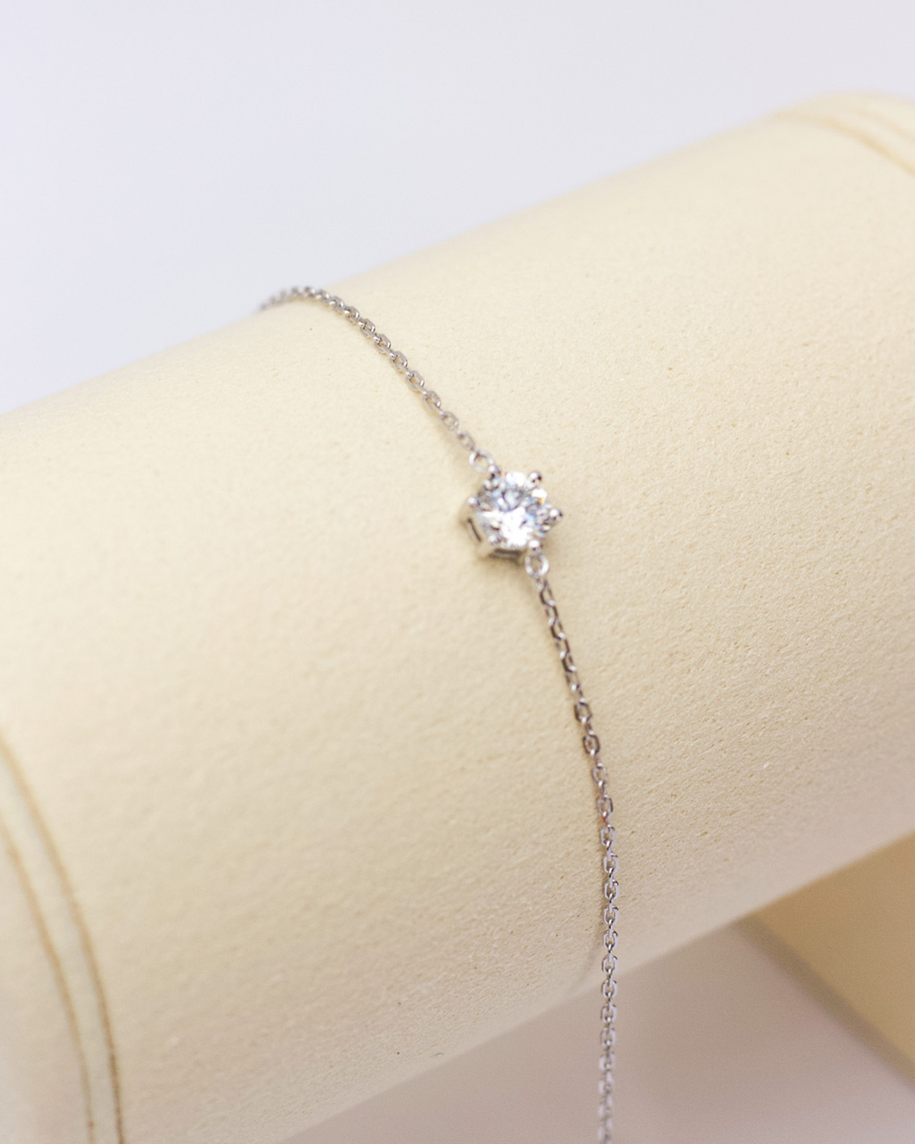 Pulseira ponto de luz com diamante cultivado em laboratório