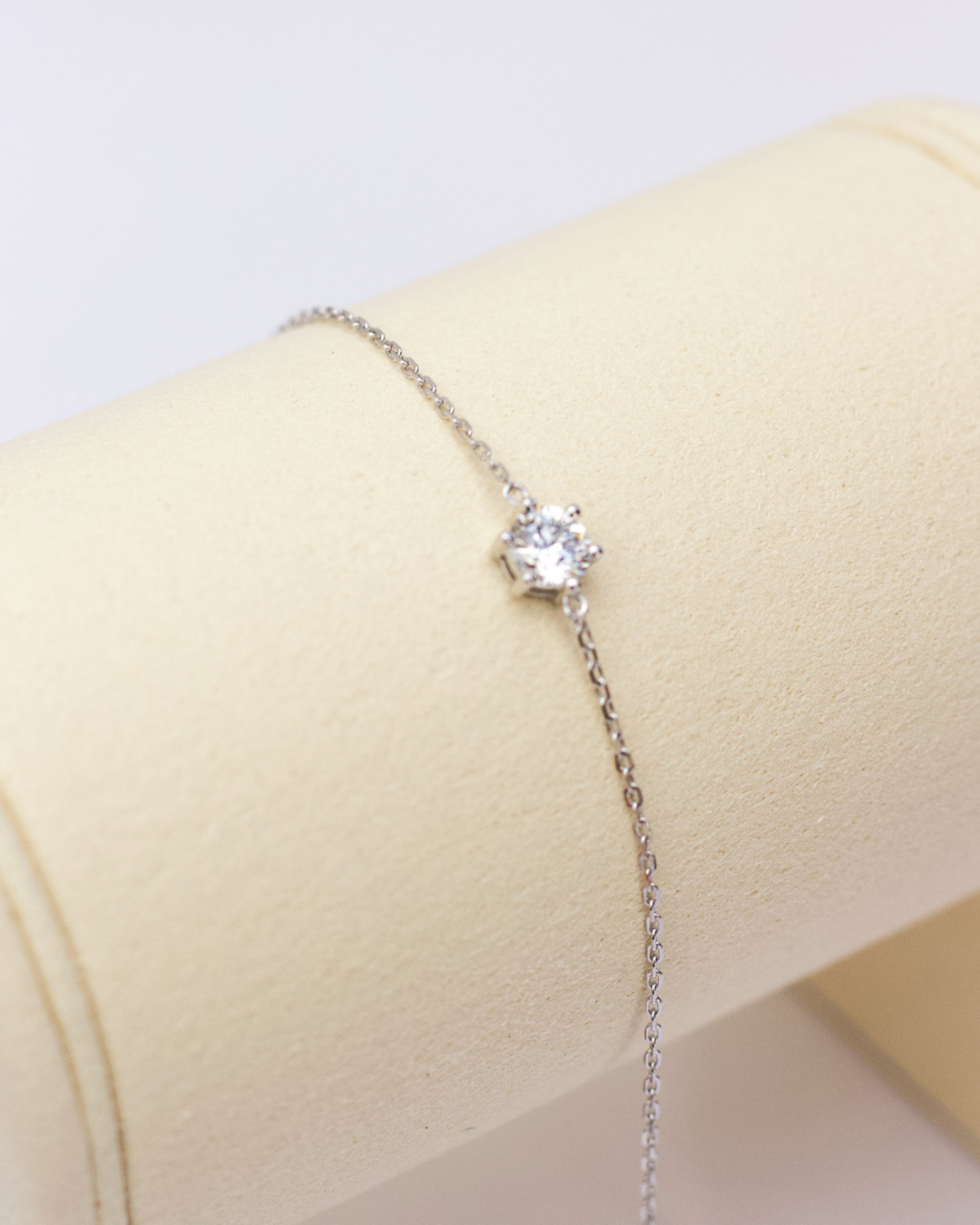 Pulseira ponto de luz com diamante cultivado em laboratório