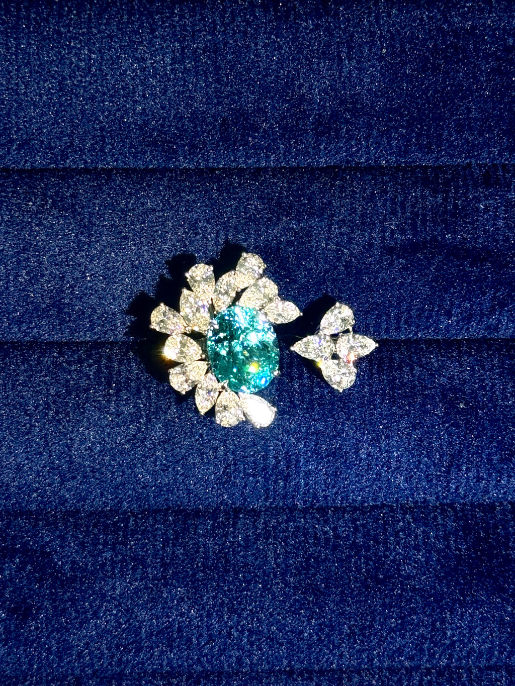 Anel Sarah - Turmalina paraíba 5ct com Diamantes