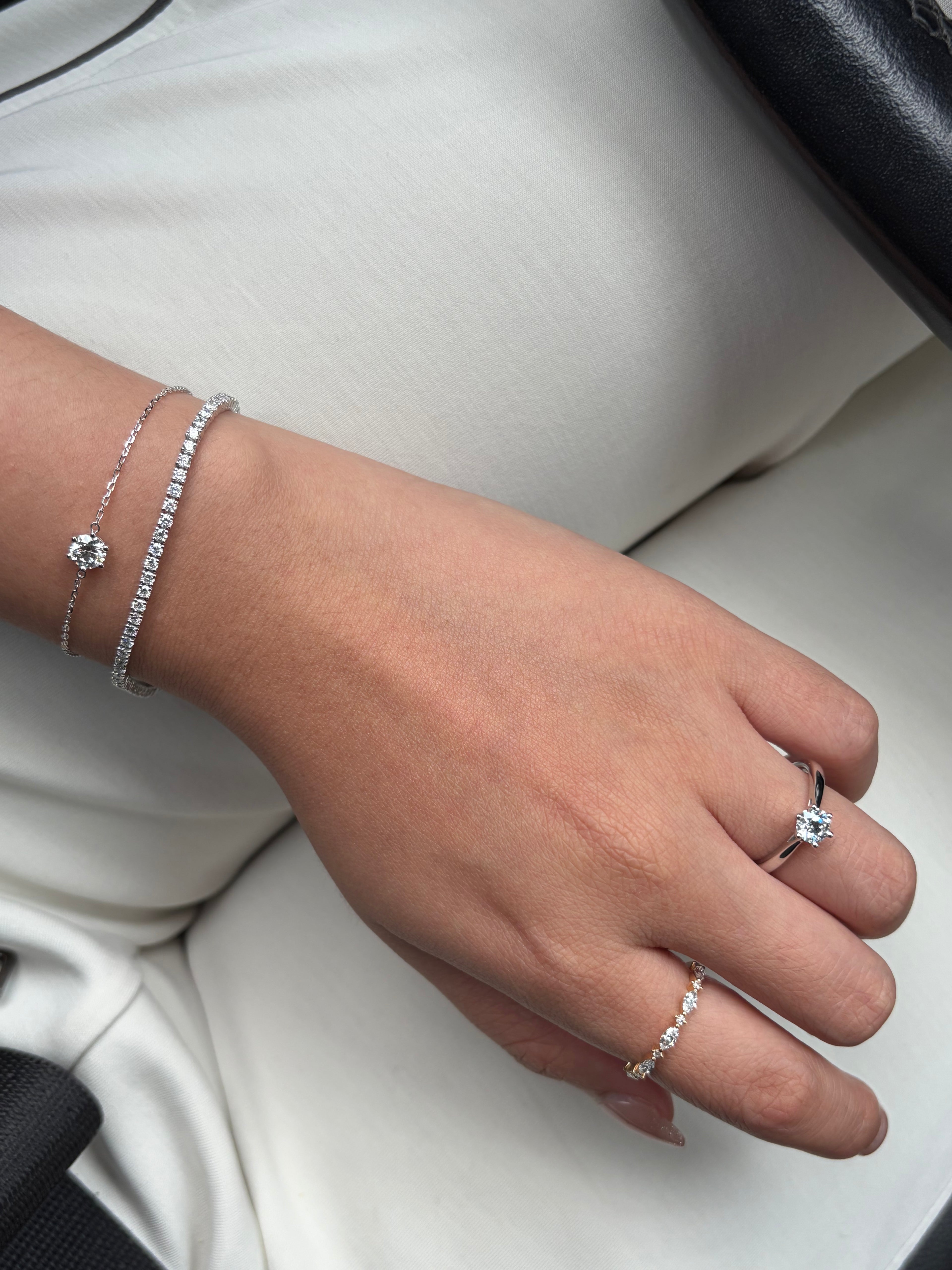 Pulseira Riviera (Tennis) · Diamante Cultivado