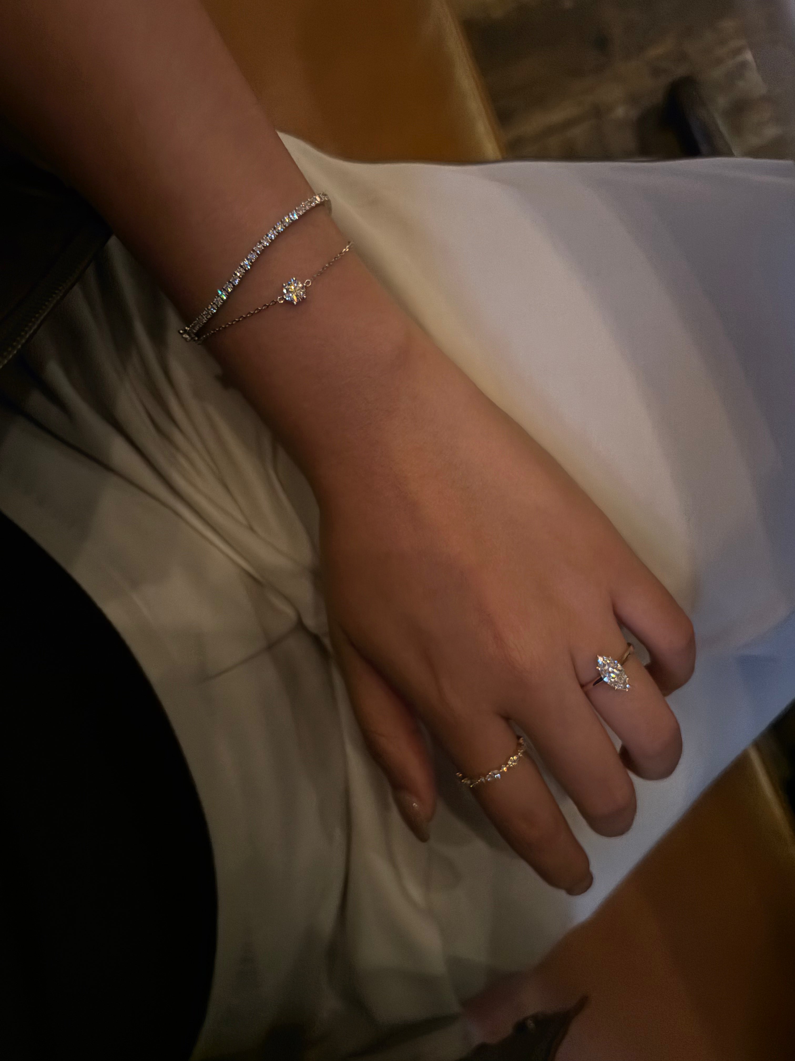Pulseira Riviera (Tennis) · Diamante Cultivado