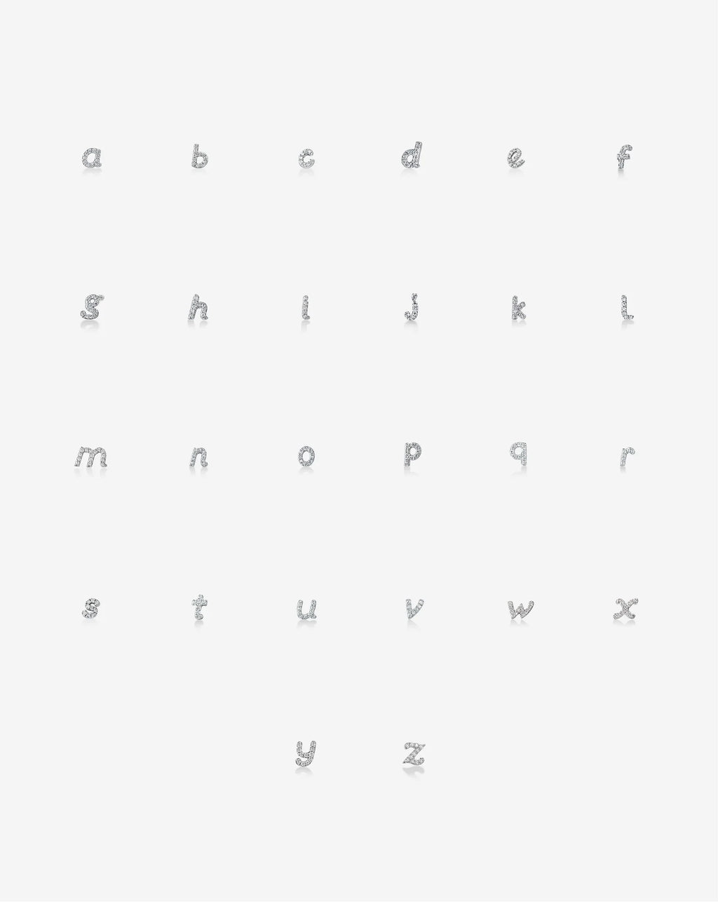 Brinco Letra · Diamante Cultivado (A–Z)