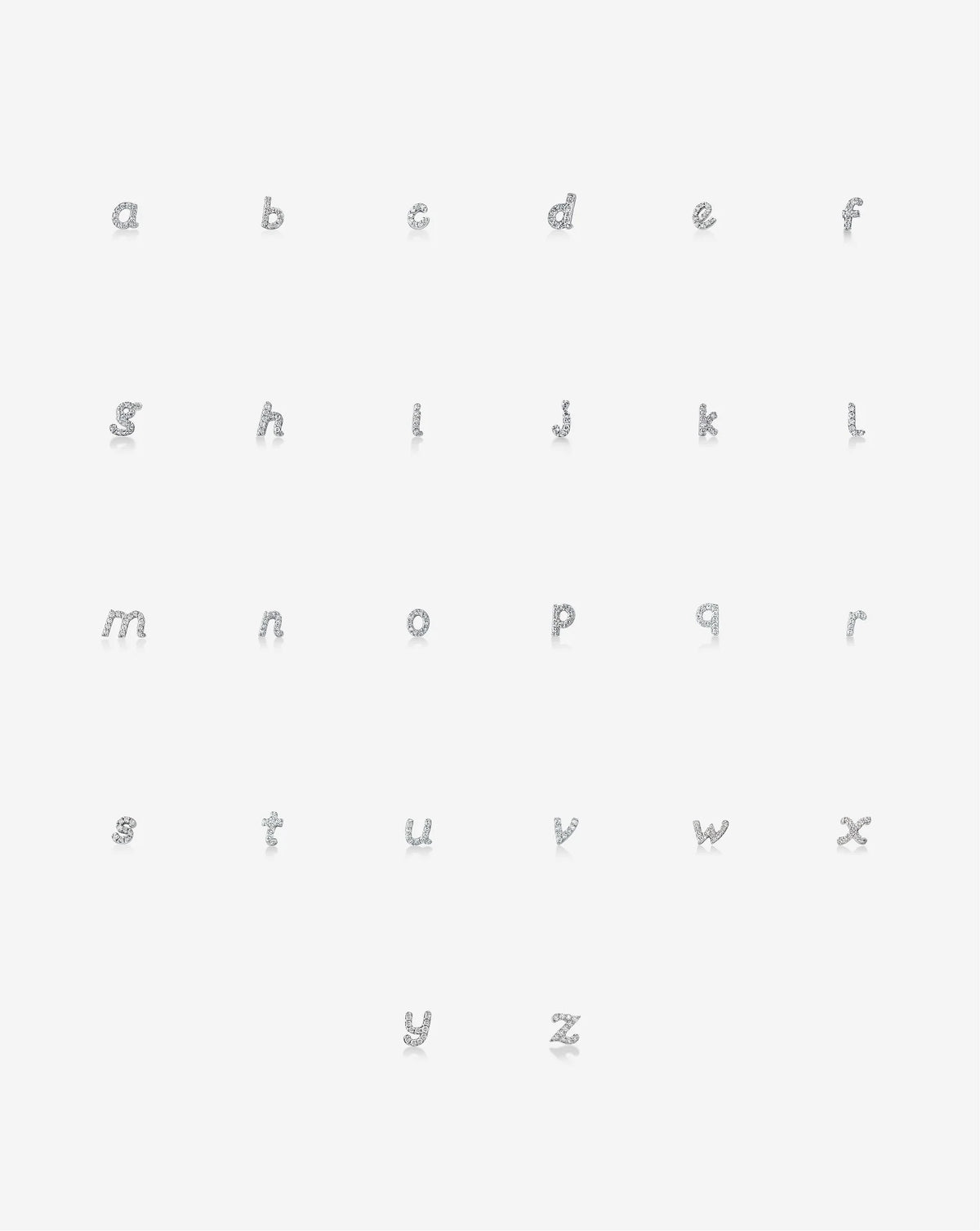 Brinco Letra · Diamante Cultivado (A–Z)