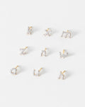 Brinco Letra · Diamante Cultivado (A–Z)