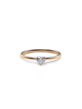 Detalhe do anel de noivado diamante coração 0,25ct — 1999