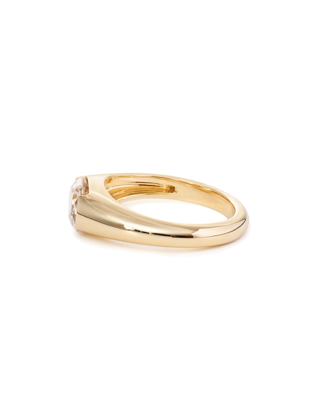 Perfil do anel de noivado diamante oval champagne 1,5ct — 1999