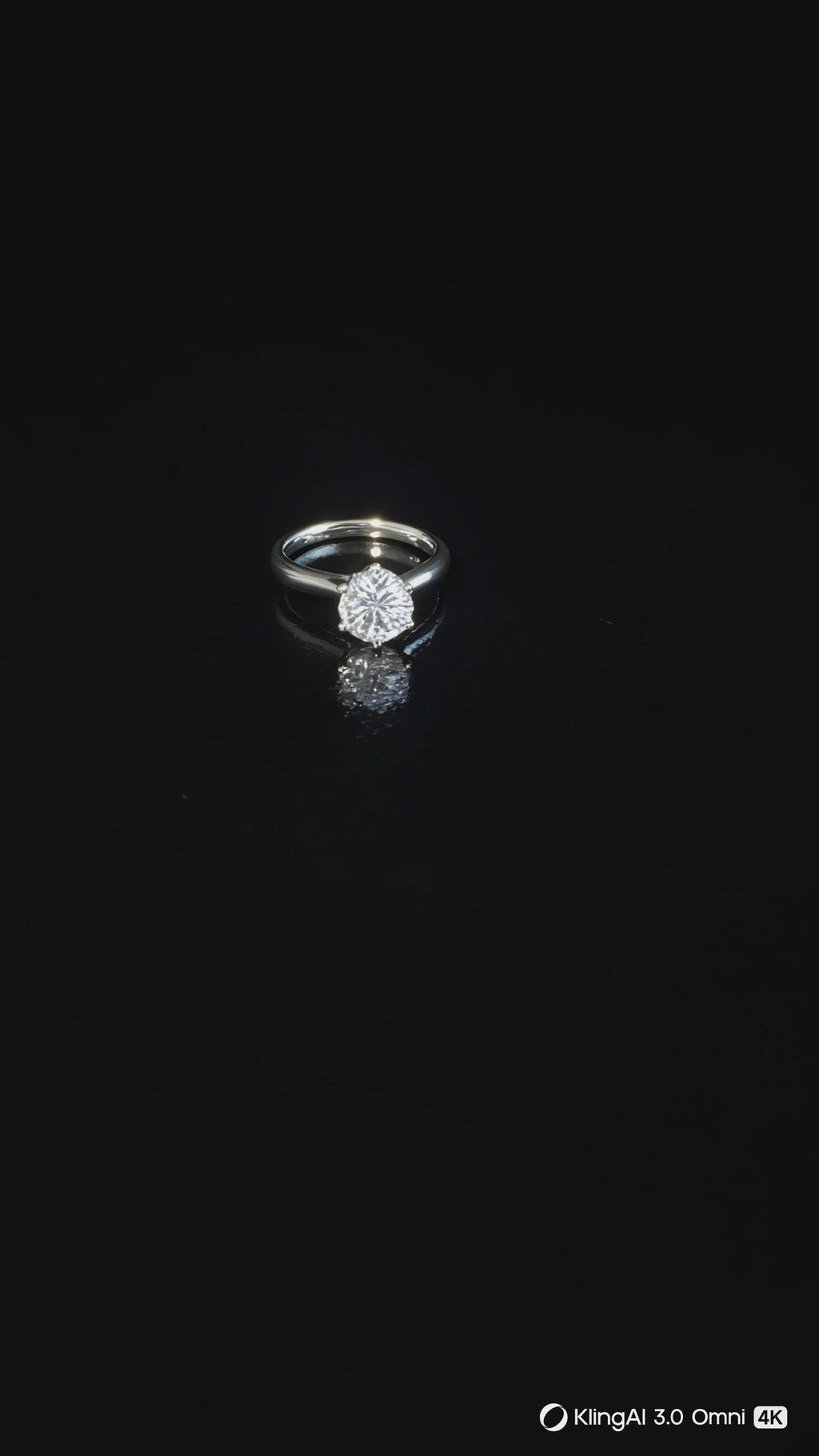 Anel de Noivado Diamante Redondo 1CT · Solitário