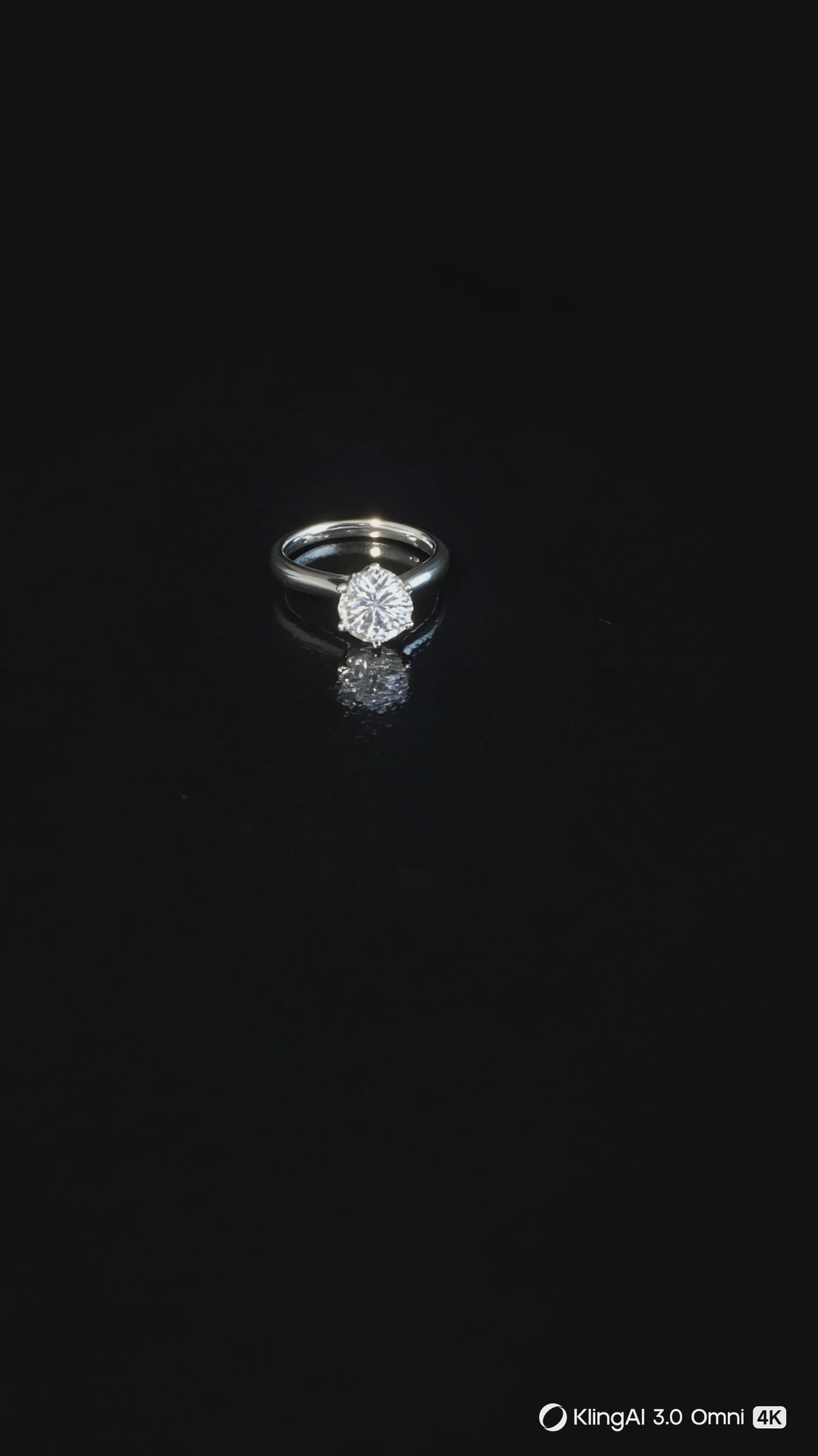 Anel de Noivado Diamante Redondo 1CT · Solitário