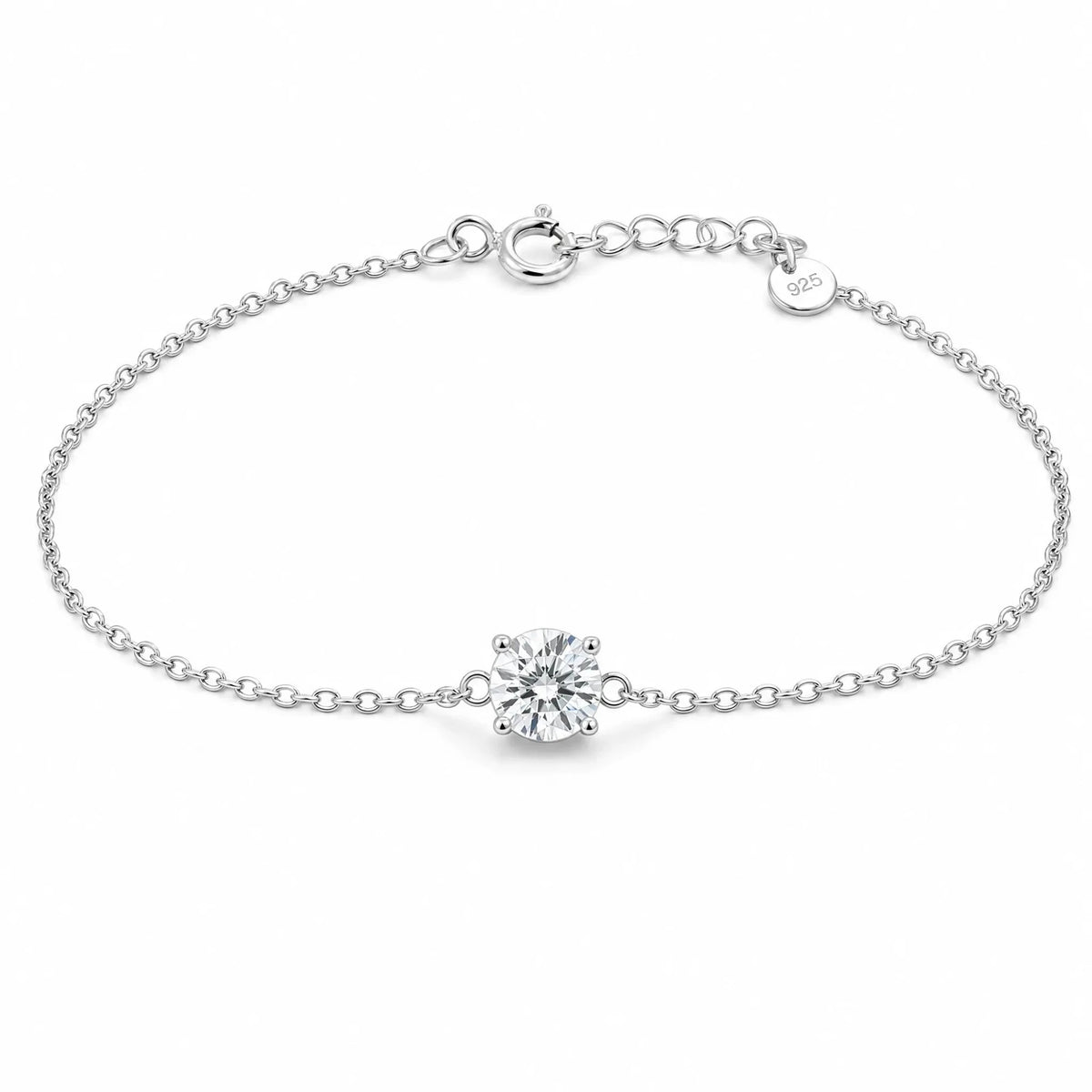 Pulseira ponto de luz com diamante cultivado em laboratório