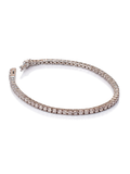 Pulseira riviera tennis diamante cultivado — fundo branco